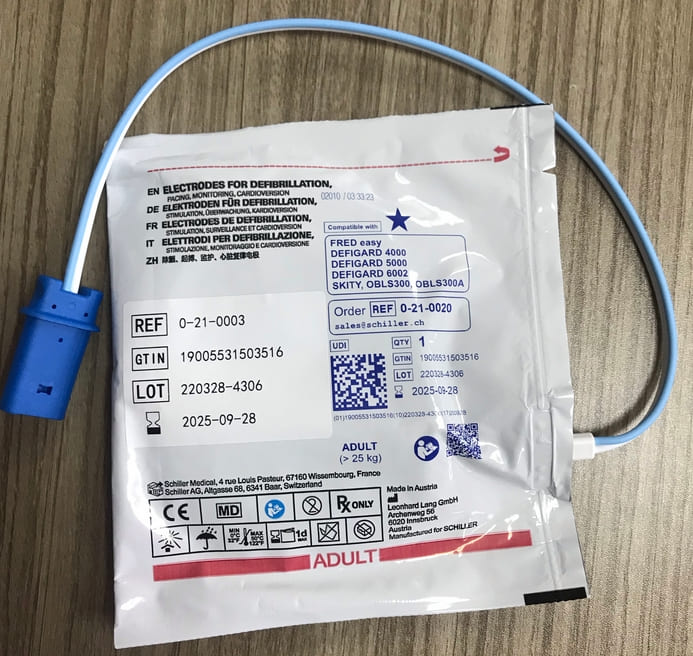 0-21-0020 0-21-0037 AED Professional Defibrillation Electrodes Pads – Adult Use