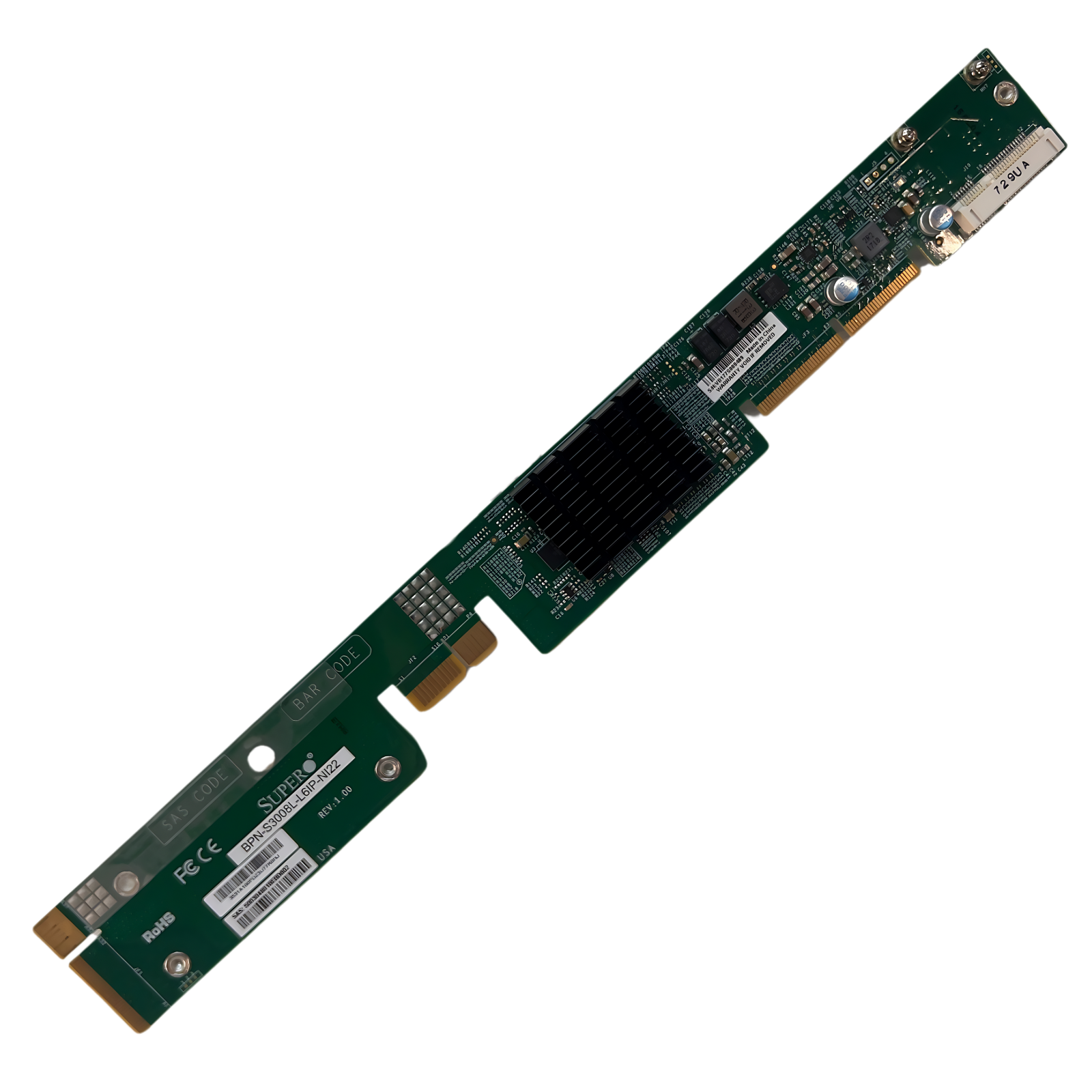 SUPERMICRO LSI 3008 SAS 12GBPS INTERNAL RISER (BPN-S3008L-L6IP-NI22)