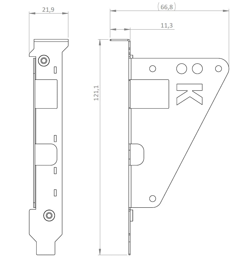 ATX Bracket for Arcus 100/1000BASE-T1 H-MTD