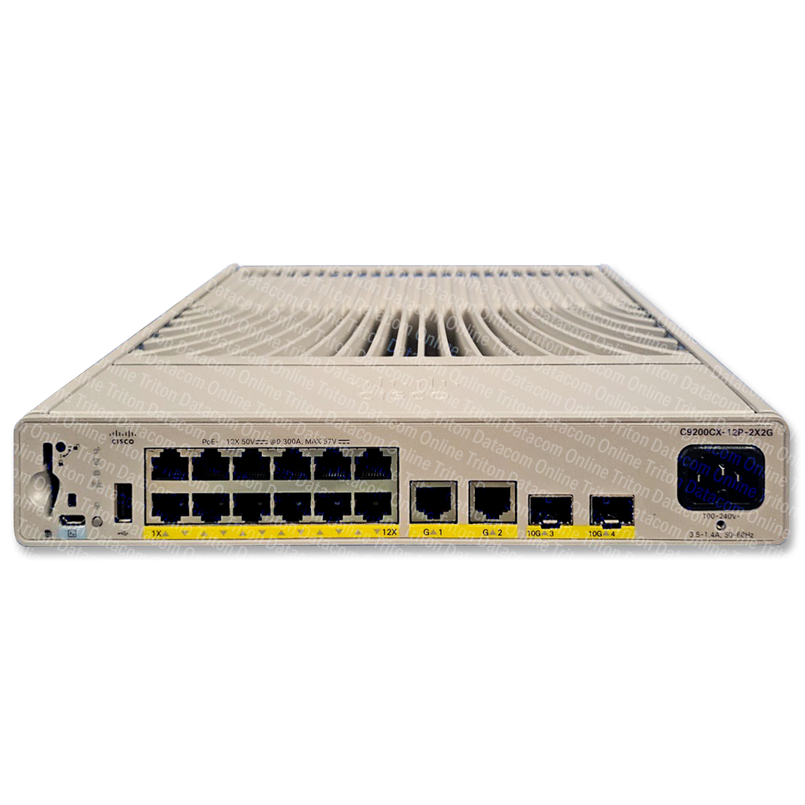 C9200CX-12P-2X2G-A - Cisco Catalyst 9200 Series Compact Switch with 12-port gigabit ethernet, PoE+, 2x10GE SFP+ and 2x1GE Copper uplinks, Network Advantage licensing