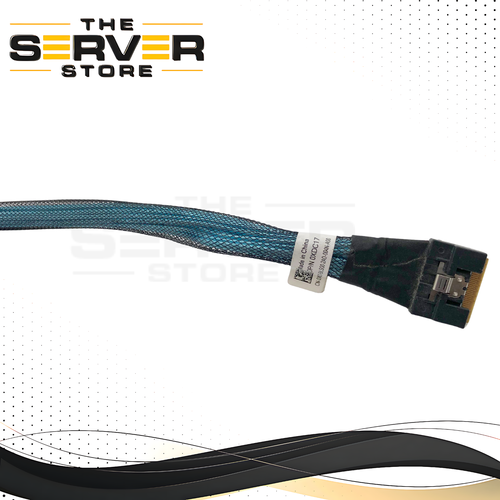 Dell PowerEdge R750 Internal SAS RAID Cable for 8-Bay Backplane to PERC H755 Controller. OEM by Bizlink. P/N: XDC17, 0XDC17.