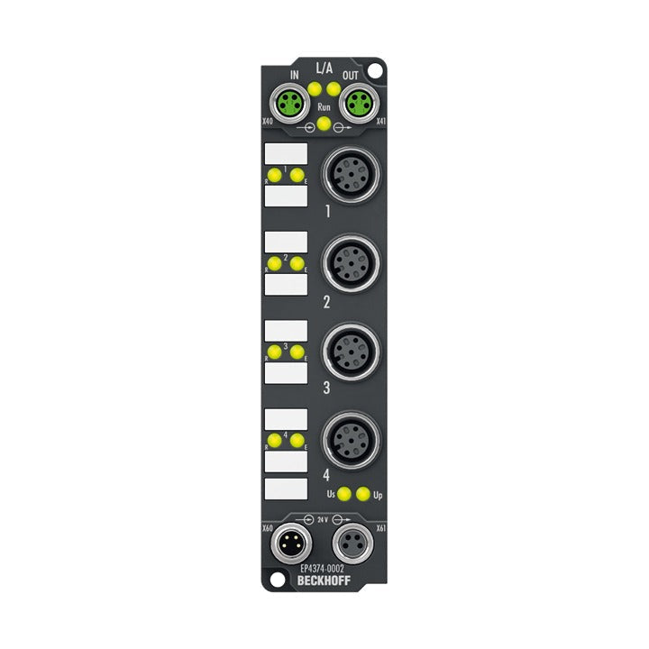 EP4374-0002 | Beckhoff EtherCAT Box 2-Channel Analog Input + 2-Channel Analog Output 16-Bit IP67