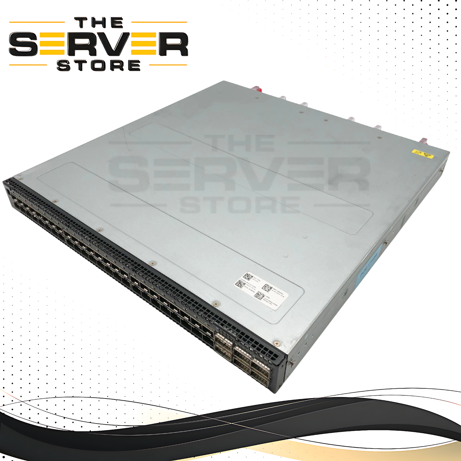 Dell EMC S5248F-ON 48x 25GbE SFP28, 2x 200GbE QSFP28-DD, 4x 100GbE QSFP28 Ethernet Switch with 750W PSUs and Front-to-Back Airflow. P/N: S5248F-ON-F.