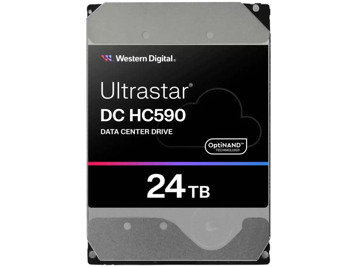 Western Digital 0F59373 Ultrastar DC HC500 WUH722624AL5204 24TB 512MB 7200RPM SAS 3.5in Hard Drive