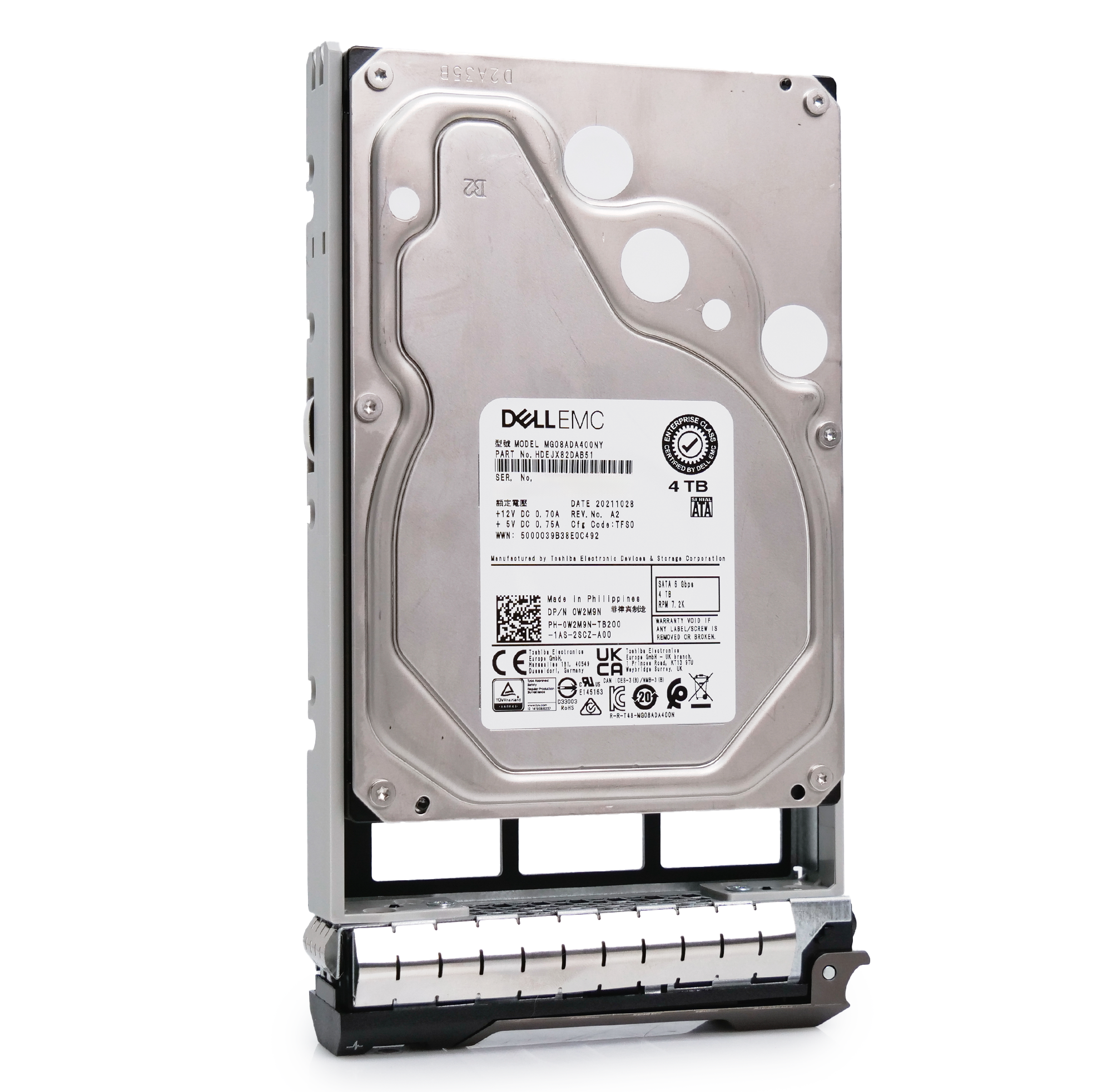Dell G13 0HNVFP 4TB 7.2K RPM SATA 6Gb/s 512n 3.5in Hard Drive
