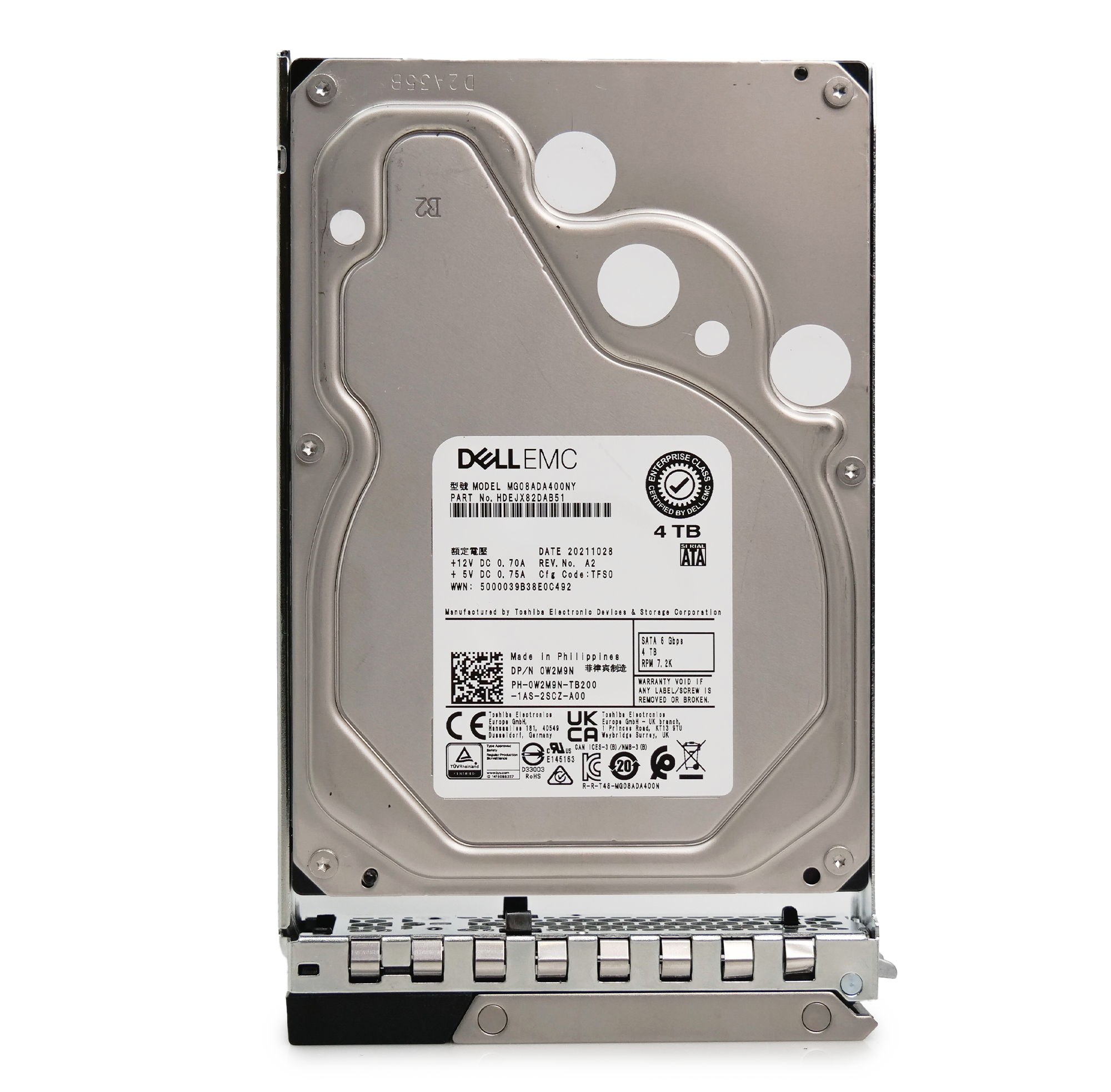 Dell G14 161-BBRL 4TB 7.2K RPM SATA 6Gb/s 512n 3.5in Hard Drive