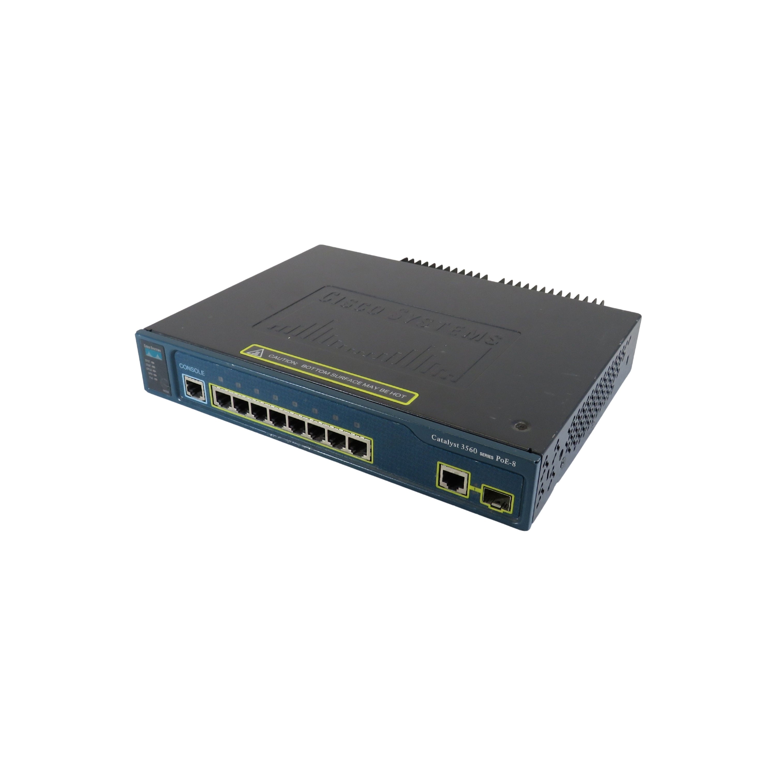 Cisco WS-C3560-8PC-S Catalyst 3560 Compact 8 10/100 PoE + 1 T/SFP Switch (Refurbished)