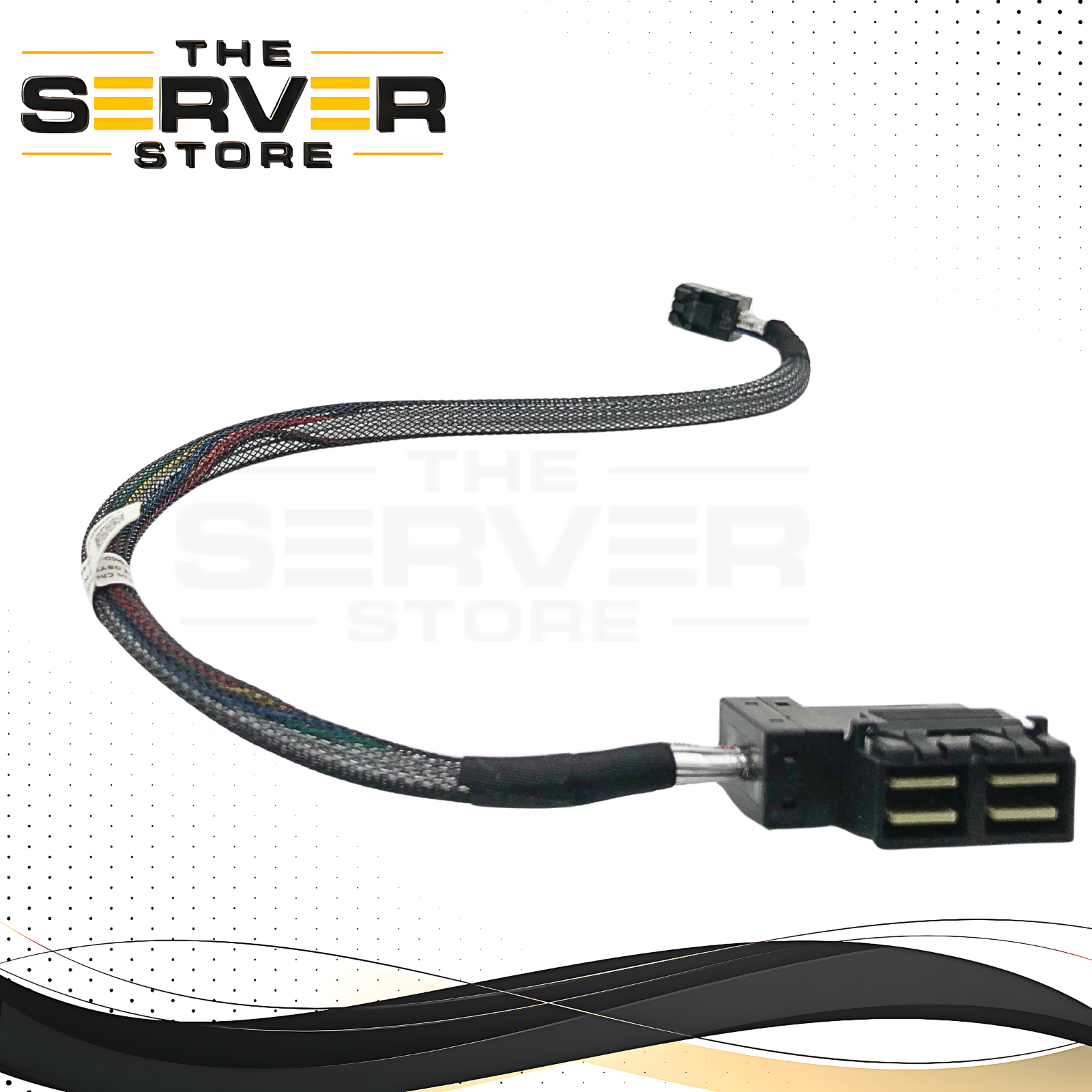 Dell PowerEdge R440 Internal SAS/SATA RAID Controller Cable for 4-Bay 3.5" LFF Backplane (PERC H730/H740). P/N: 8YMGD, 08YMGD.