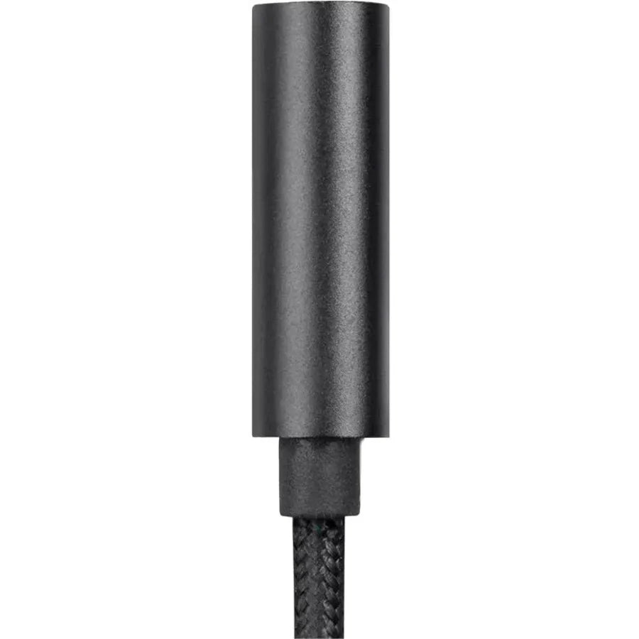 Monoprice MFi Certified Lightning to 3.5mm Audio Adapter, Nylon Braid, Black