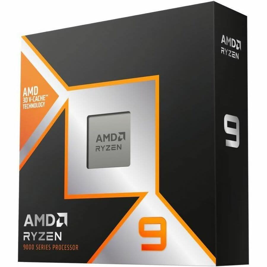AMD 100-100001368WOF Ryzen 9 9000 2nd Gen 9900X3D 12-Core 4.40GHz Processor