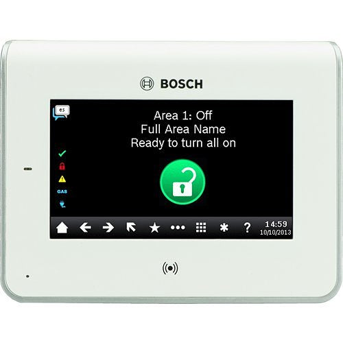 B942W | Bosch Touch Screen Keypad with Proximity Reader and Presence Detection, White