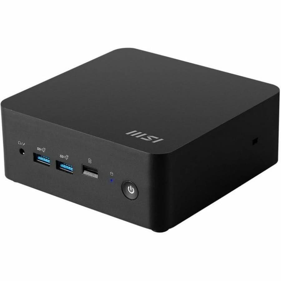 MSI CUBINUC1M011 Cubi NUC 1M-011US Intel Core 3-100U 500GB SSD Black Desktop Computer