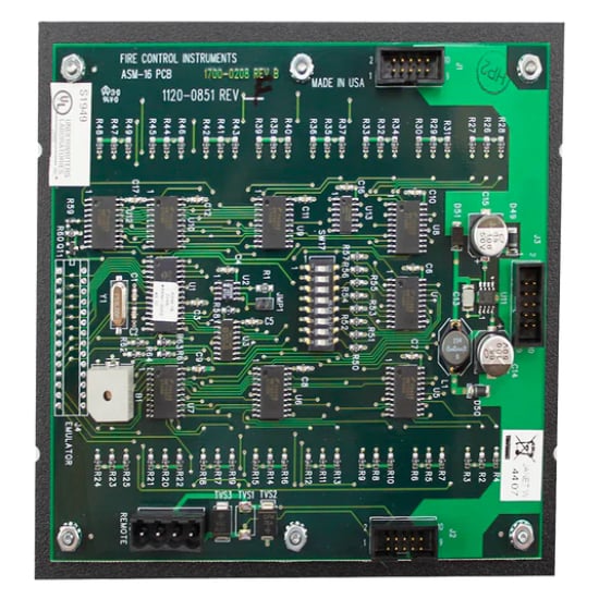 1100-0455 | Gamewell-FCI Addressable Switch Module ASM-16 for E3 and Net Solo Systems