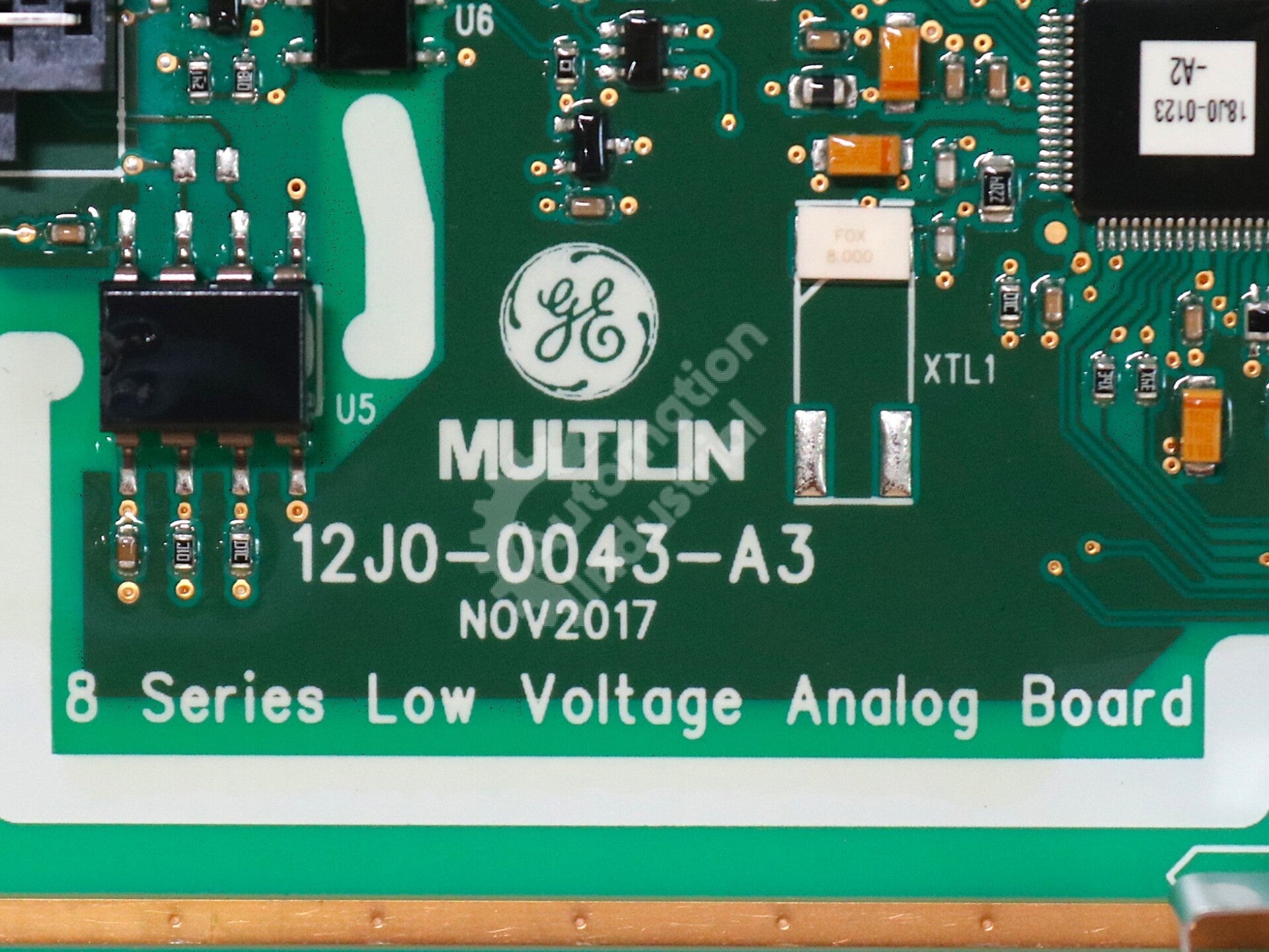 12J0-0043-A3 By General Electric Multilin 8 Series Low Voltage Analog Board