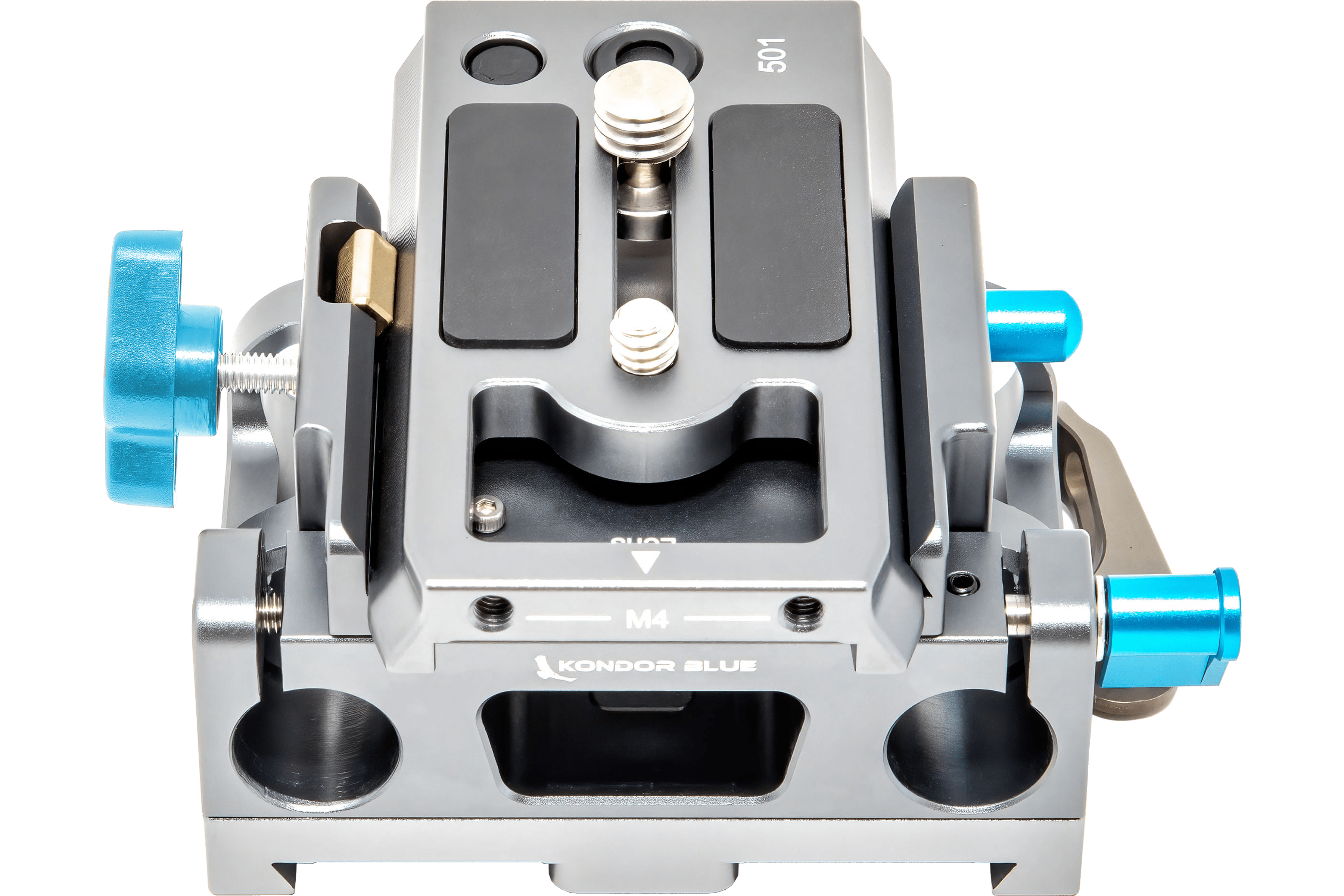 Kondor Blue 15mm LWS Arri/501 Side Loading Baseplate for Red Komodo, BMPCC & Mirrorless (Space Gray)