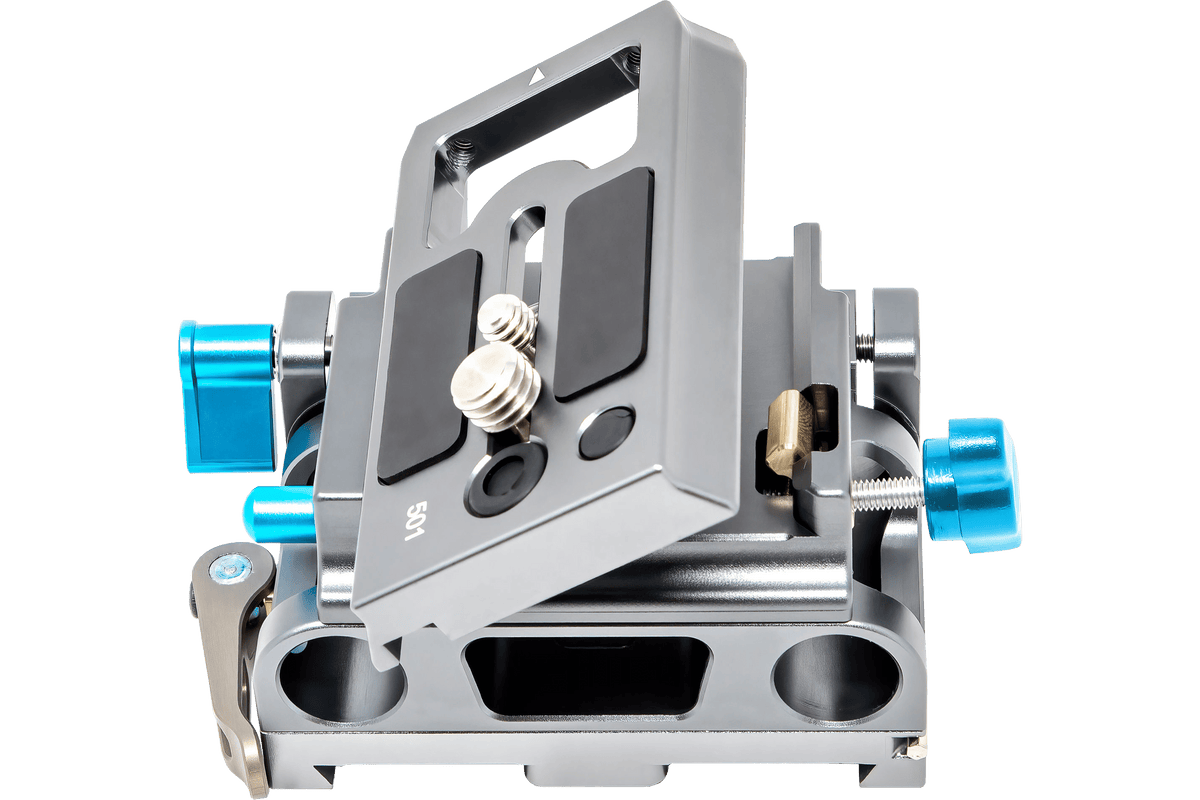 Kondor Blue 15mm LWS Arri/501 Side Loading Baseplate for Red Komodo, BMPCC & Mirrorless (Space Gray)