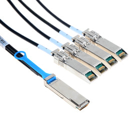 Mellanox 40GbE QSFP to 4x 10GbE SFP+ 3M DAC Passive Breakout Cable (MCP7904-X003A)