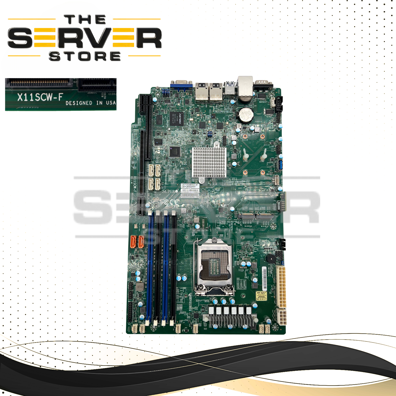 Supermicro Motherboard Single Socket FCLGA1151 (Socket H4) Supported X11SCW-F