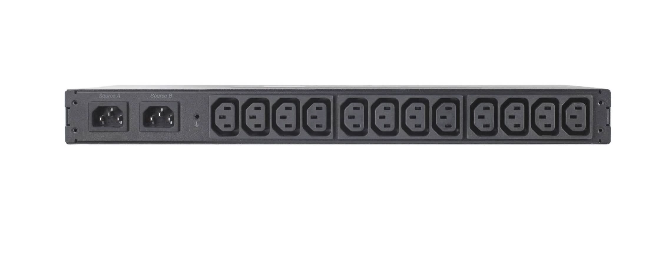 APC AP4421 ATS-Series 12-Outlet 2300Watt Rack-Mountable Transfer Switch