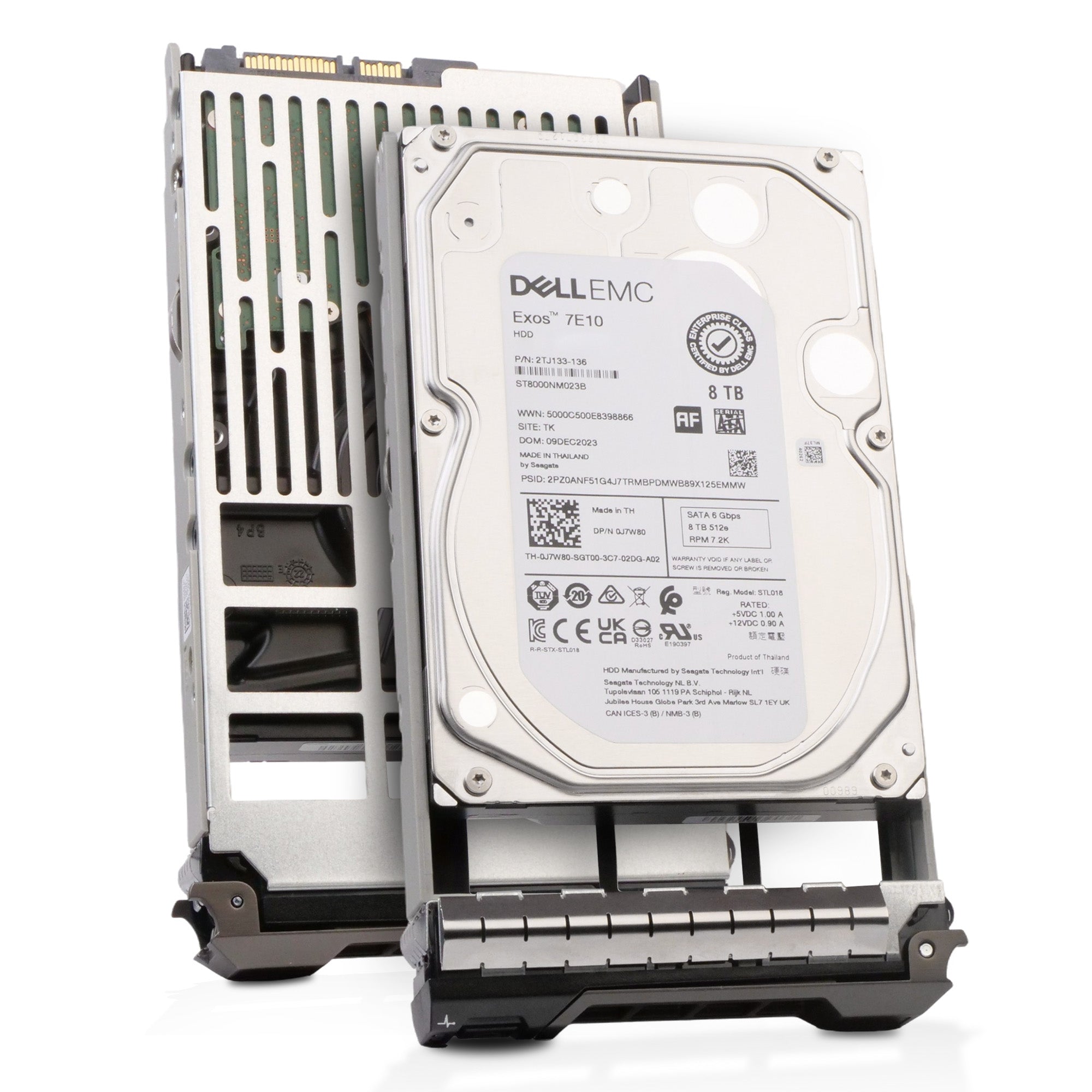 Dell G13 0KRV2W 8TB 7.2K RPM SATA 6Gb/s 512e 256MB 3.5in HDD