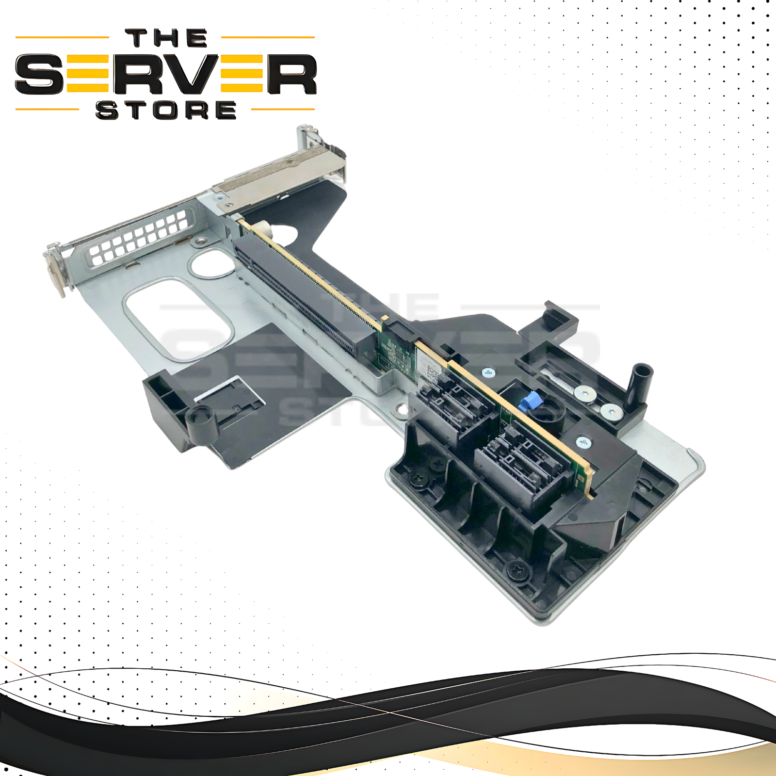 Dell EMC PowerEdge R750 / R7525 Server 2x PCIe x16 Full-Height Riser 2 Card (4 in 1) with Metal Bracket. P/N: DF7XH, 0DF7XH.