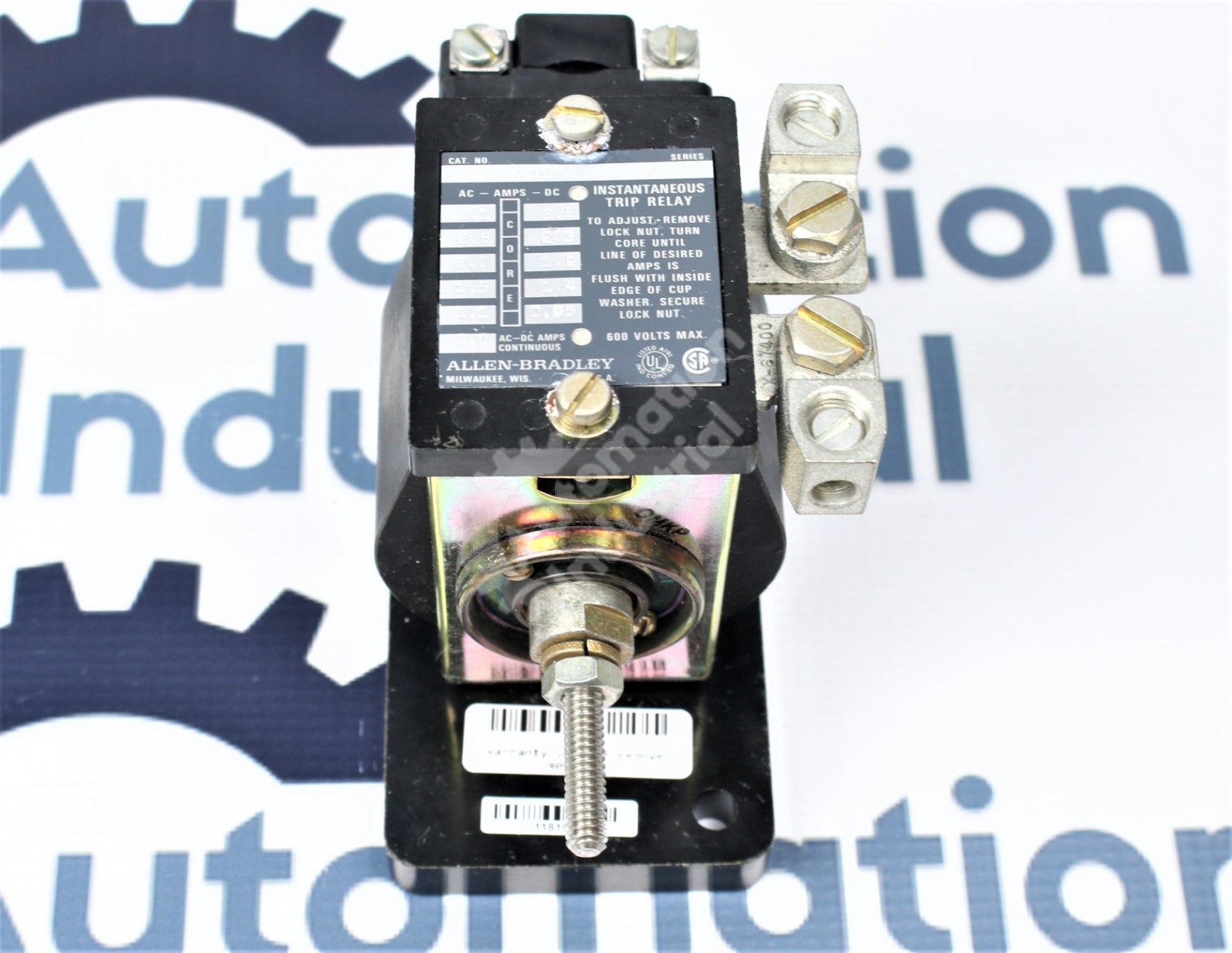 Allen-Bradley 809-A01E Instantaneous 2A Trip Current Relay Coil