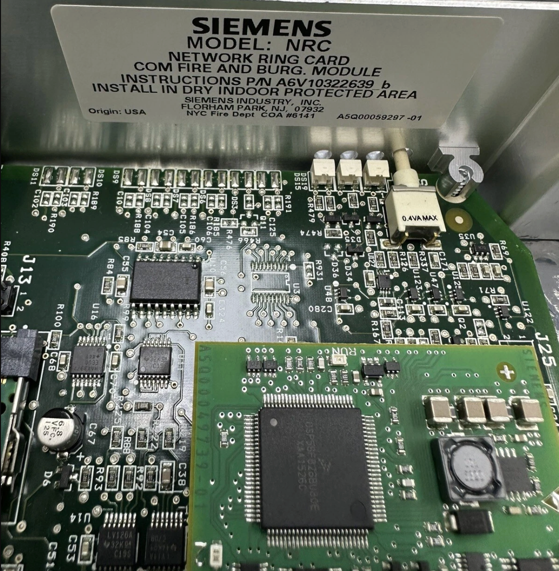 NRC | Siemens 2nd Generation Network Ring Card for Fire Safety Systems