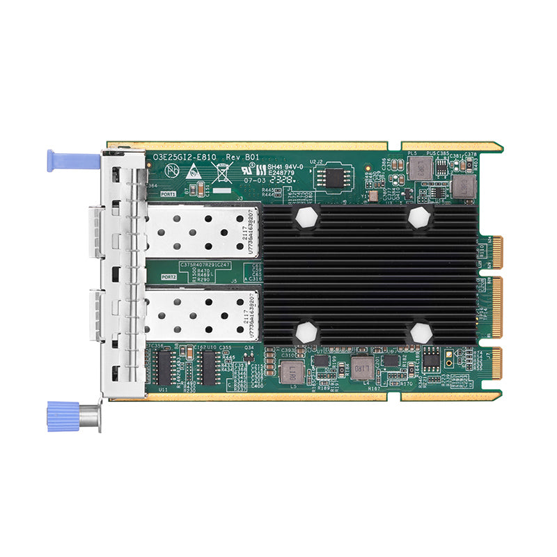 Intel E810-XXVAM2 Based Ethernet Network Interface Card, 25G Dual-Port SFP28, OCP 3.0, PCIe 4.0 x 8 , Comparable to Intel E810-XXVDA2 OCP 3.0, Thumbscrew (Pull-tab) Bracket