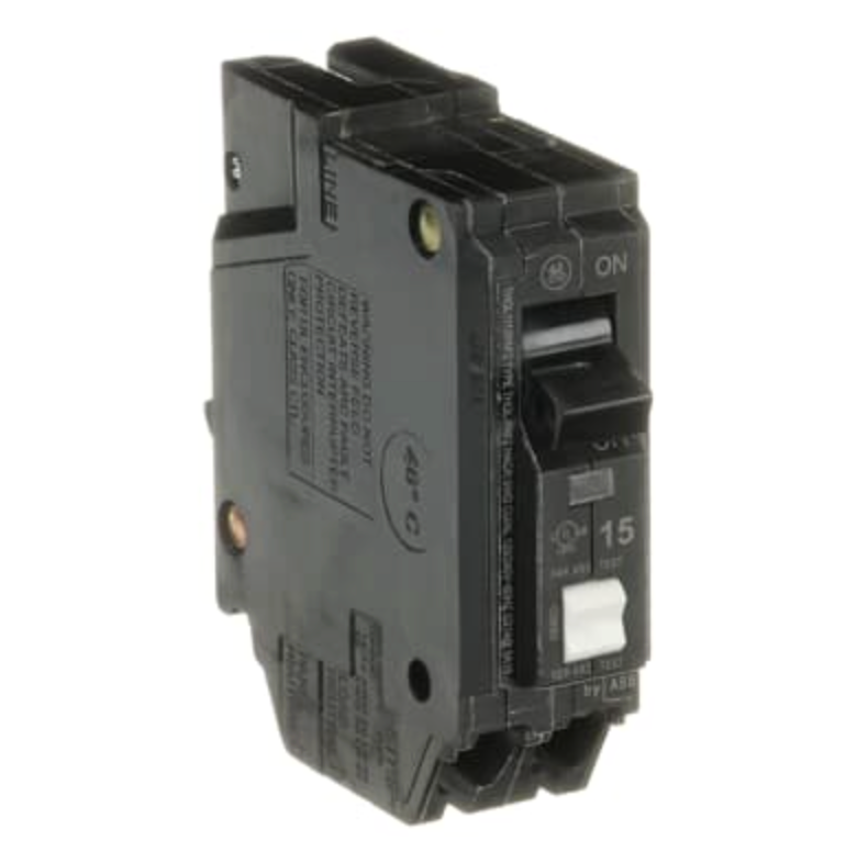 General Electric THQL1115PAF2 15A 1-Pole AFCI Circuit Breaker Q-Line Plug-On Neutral