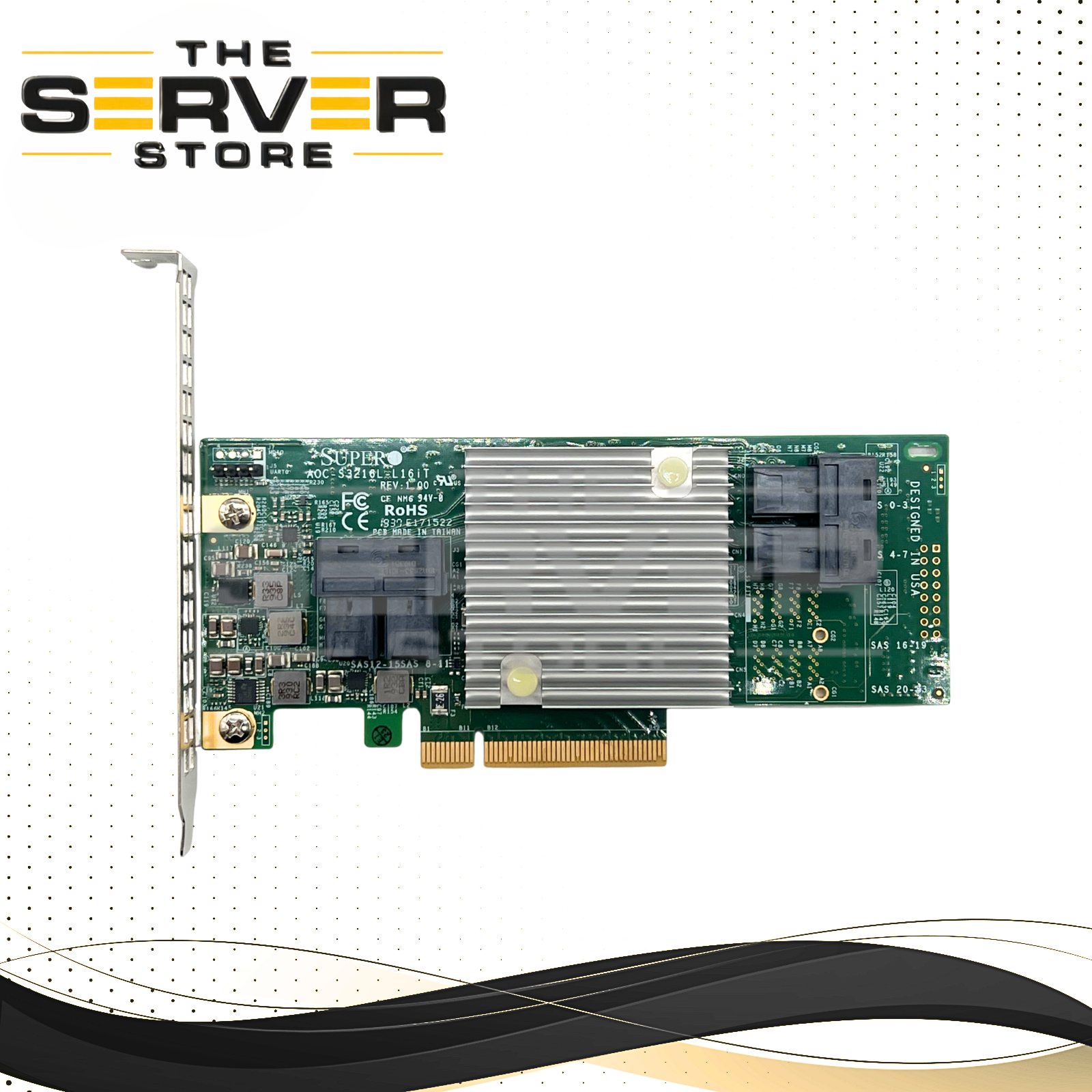Supermicro 16-Port 12Gb/s SAS3 IT Mode HBA AOC-S3216L-L16iT
