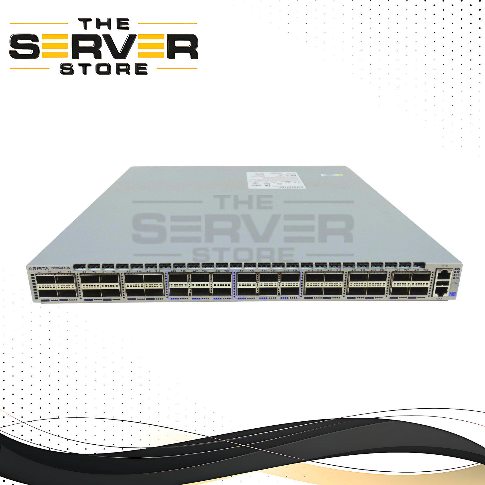 Arista DCS-7280QR-C36 Switch 24xQSFP+12xQSFP100 EOS:4.31.0F w/Rails DCS-7280QR-C36-R