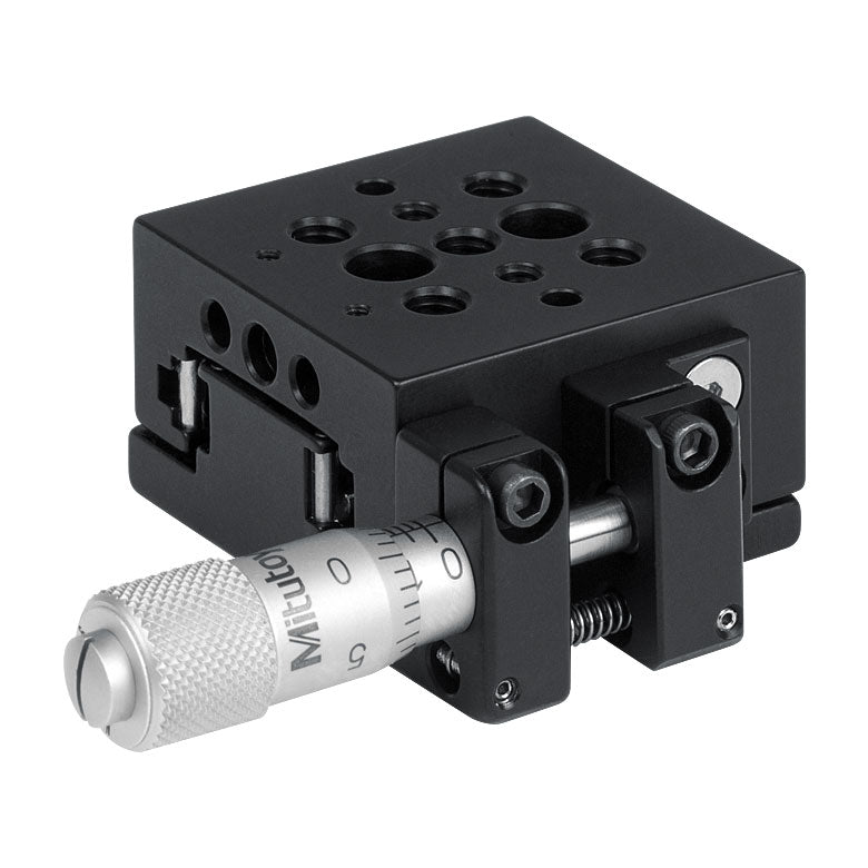 TH-MS1S-M - 6.5 mm Travel Single-Axis Translation Stage with Side-Mounted Micrometer, M4 Taps