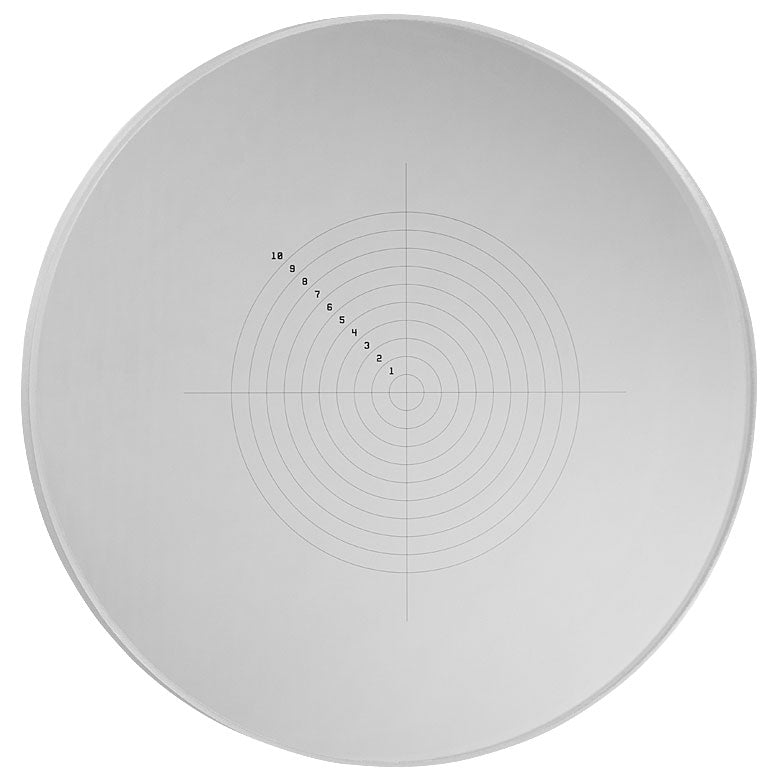 T-R21DS7P - Positive Concentric Circle Reticle, Ø21.0 mm, UVFS