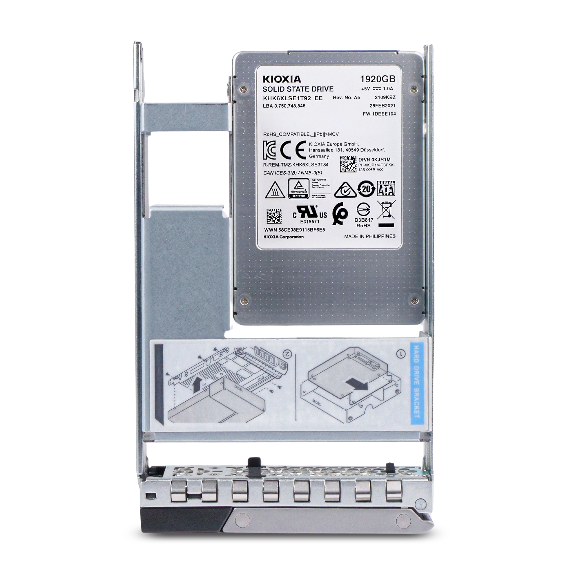 Dell G14 33XH7 1.92TB 0.6 DWPD SATA 6Gb/s 3D TLC Hybrid 3.5in Refurbished SSD