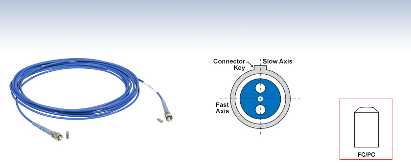 TH-P1-630PM-FC-1 - PM Patch Cable, PANDA, 630 nm, FC/PC, 1 m