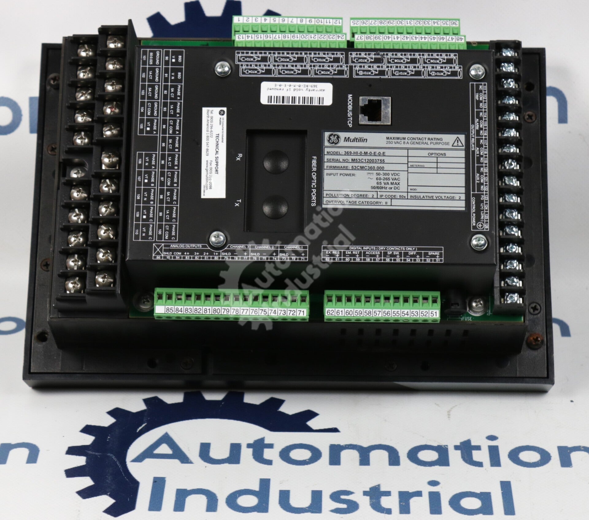 369-HI-0-M-0-E-0-E By GE Multilin Motor Management Relay