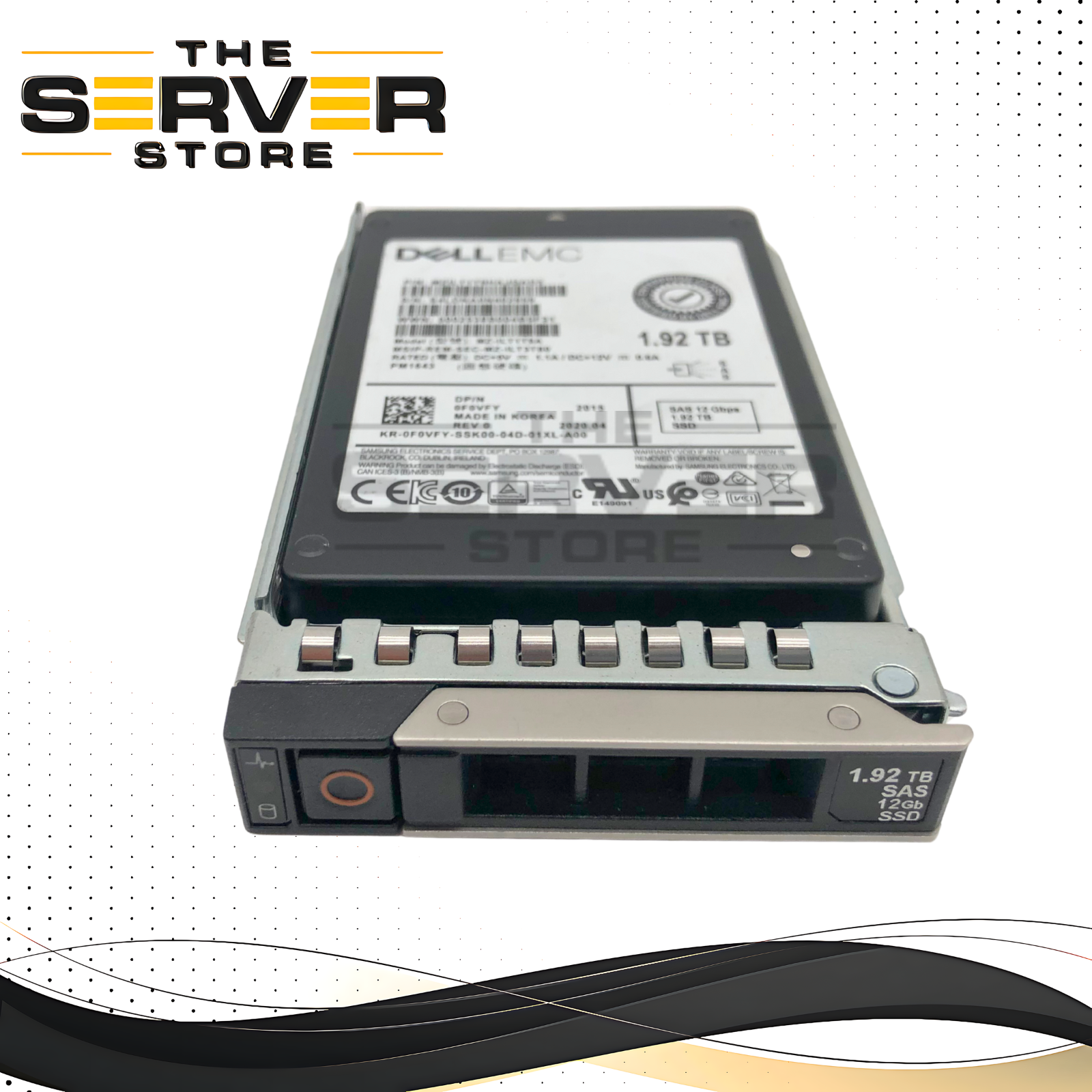 Dell EMC 1.92TB SAS 12G RI SFF 2.5" SSD Samsung PM1643 MZ-ILT19A 0F0VFY F0VFY