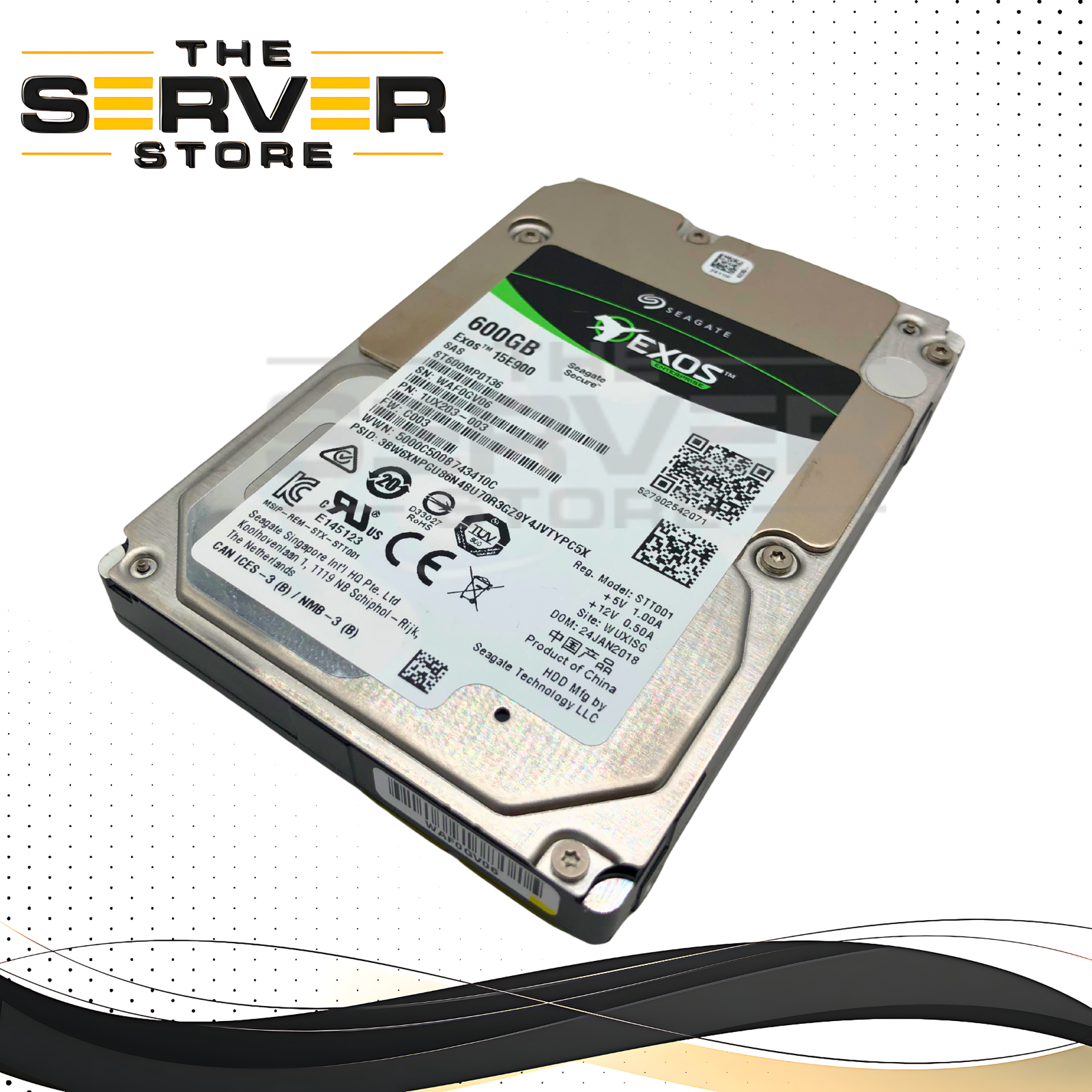 Seagate Exos 15E900 600GB 15K SAS 12Gb/s 2.5" HDD 1UX203-003 ST600MP0136