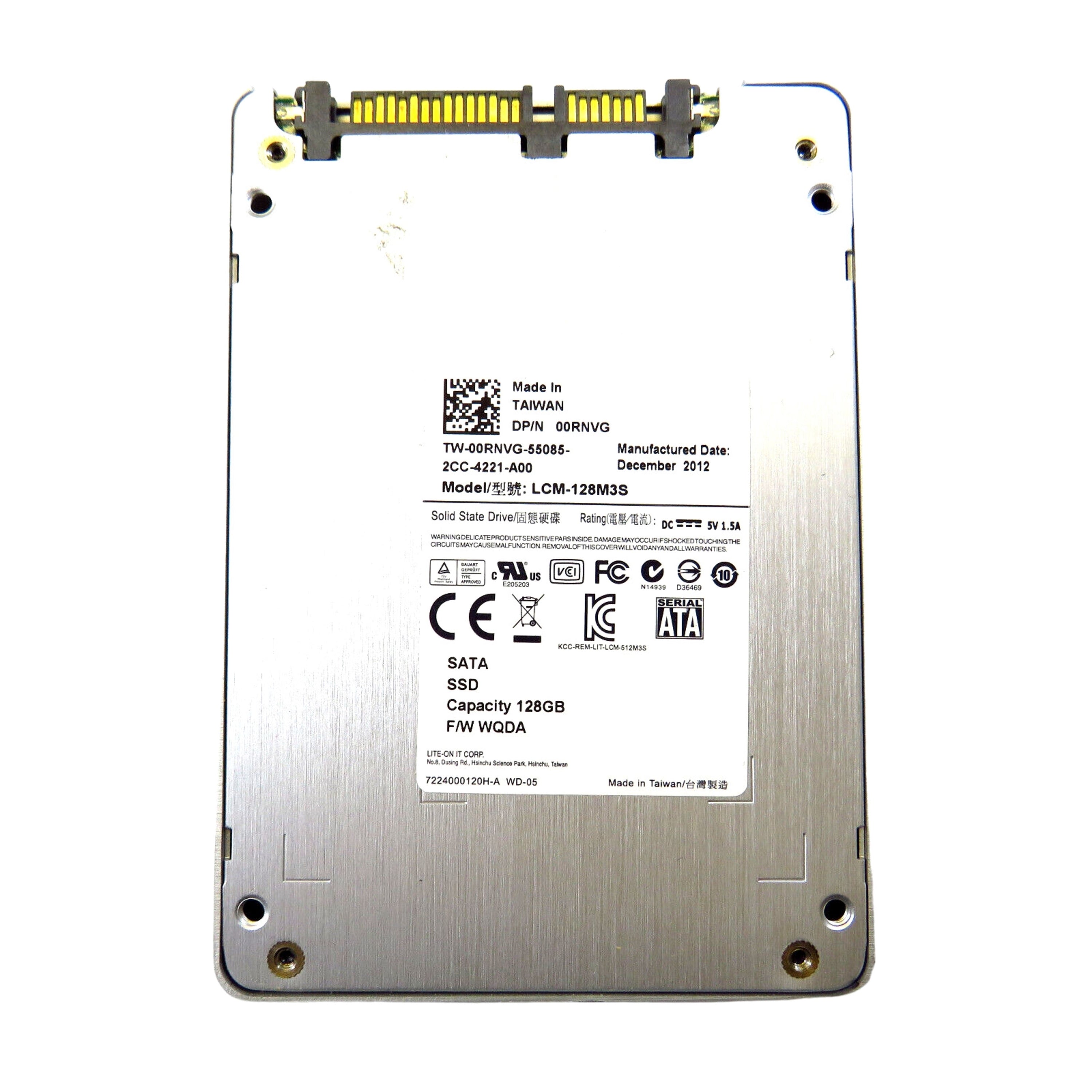 Dell 0RNVG LCM-128M3S 128GB 2.5" SATA 6Gbps 7mm SSD Solid State Drive (Refurbished)