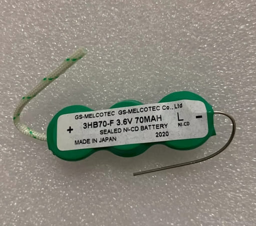 3HB70-F Replacement Sealed Ni-cd Battery for VARTA 3GB70-F 3.6V 70MAH 3/80H