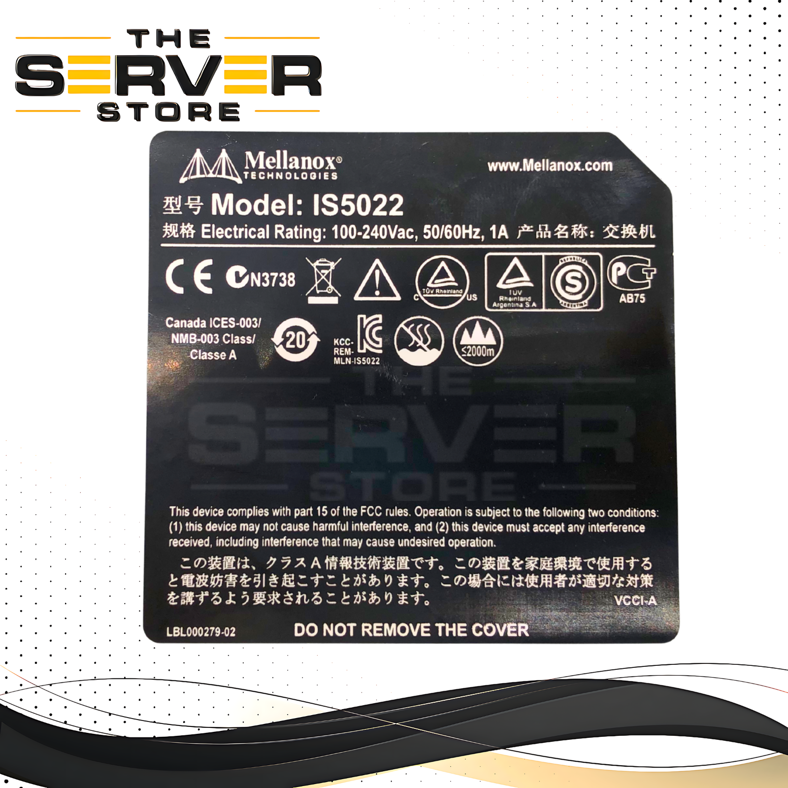 Mellanox IS5022 8-Port QSFP 40 Gigabit/second (40Gb/s) InfiniBand Switch. P/N: MIS5022Q-1BFR.