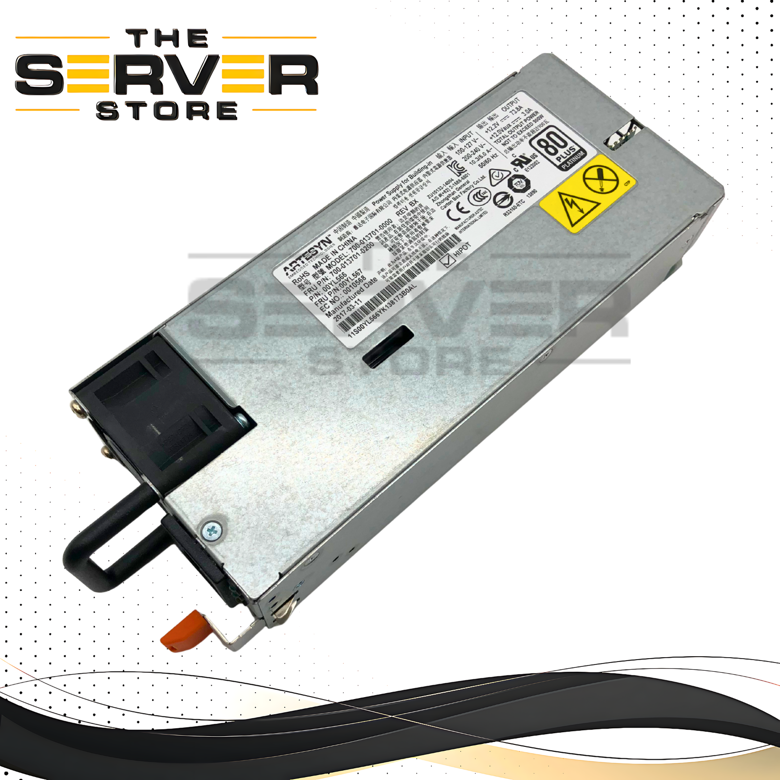 IBM Lenovo 900W Watt PSU Power Supply for X3650 M5 Server 00YL567