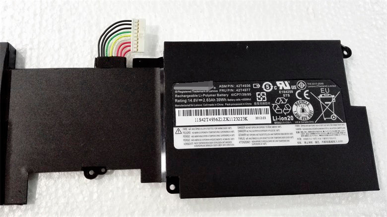 Lenovo 42T4936 42T4977 42T4939 ThinkPad X1 2630mAh 39Wh laptop battery