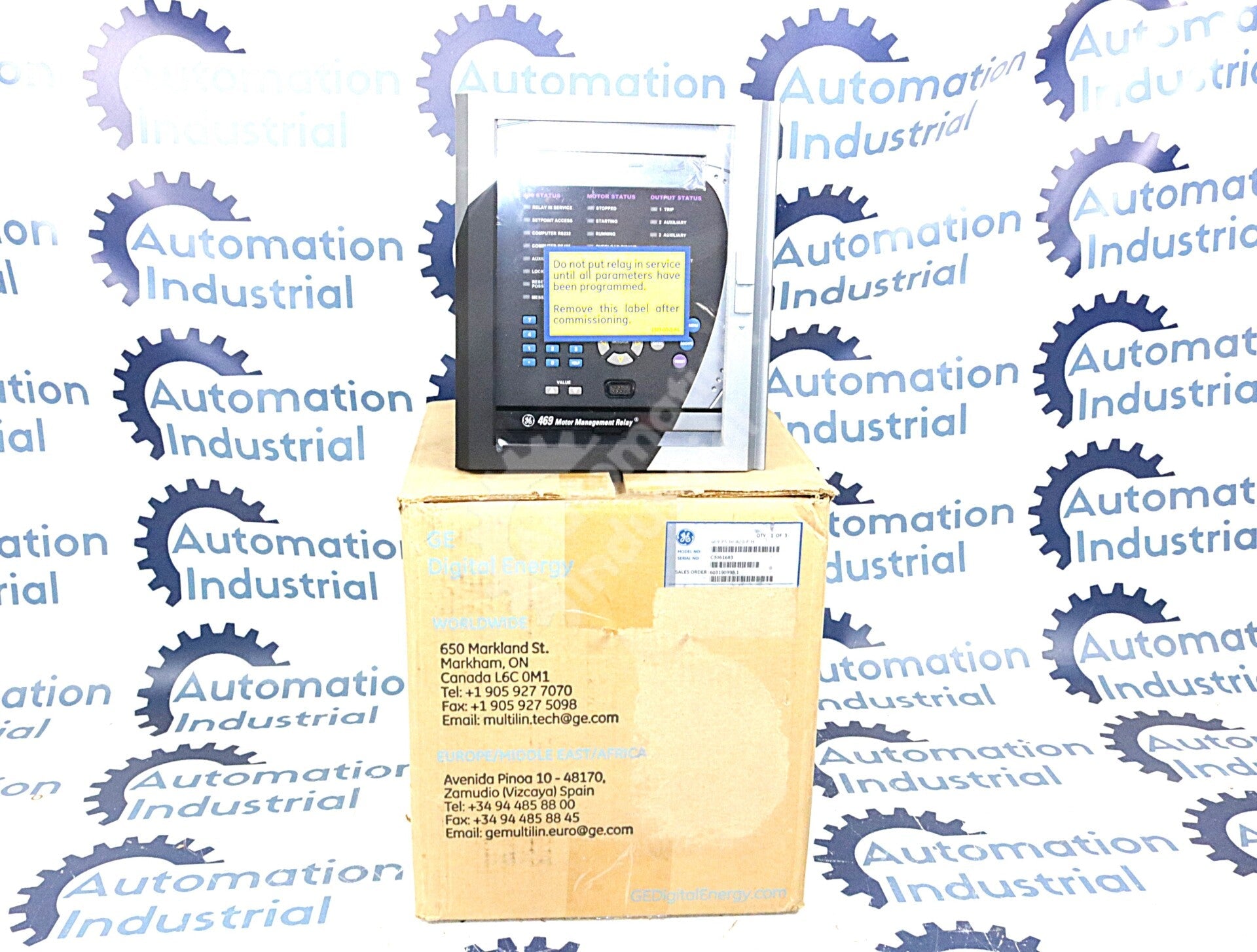 469-P5-HI-A20-E-H By GE Multilin 70-265VAC 90-300VDC Motor Management Relay NSFP