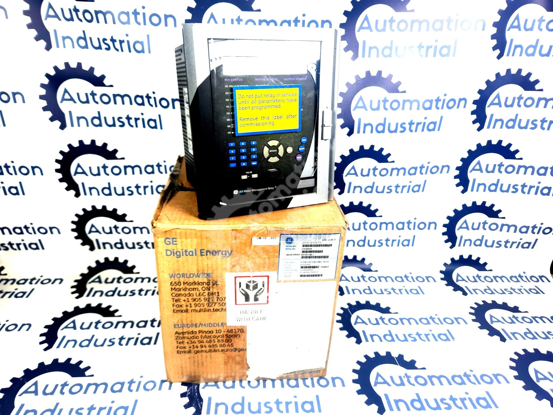 469-P5-HI-A20-T-H by GE Multilin Motor Management Relay New Surplus Factory