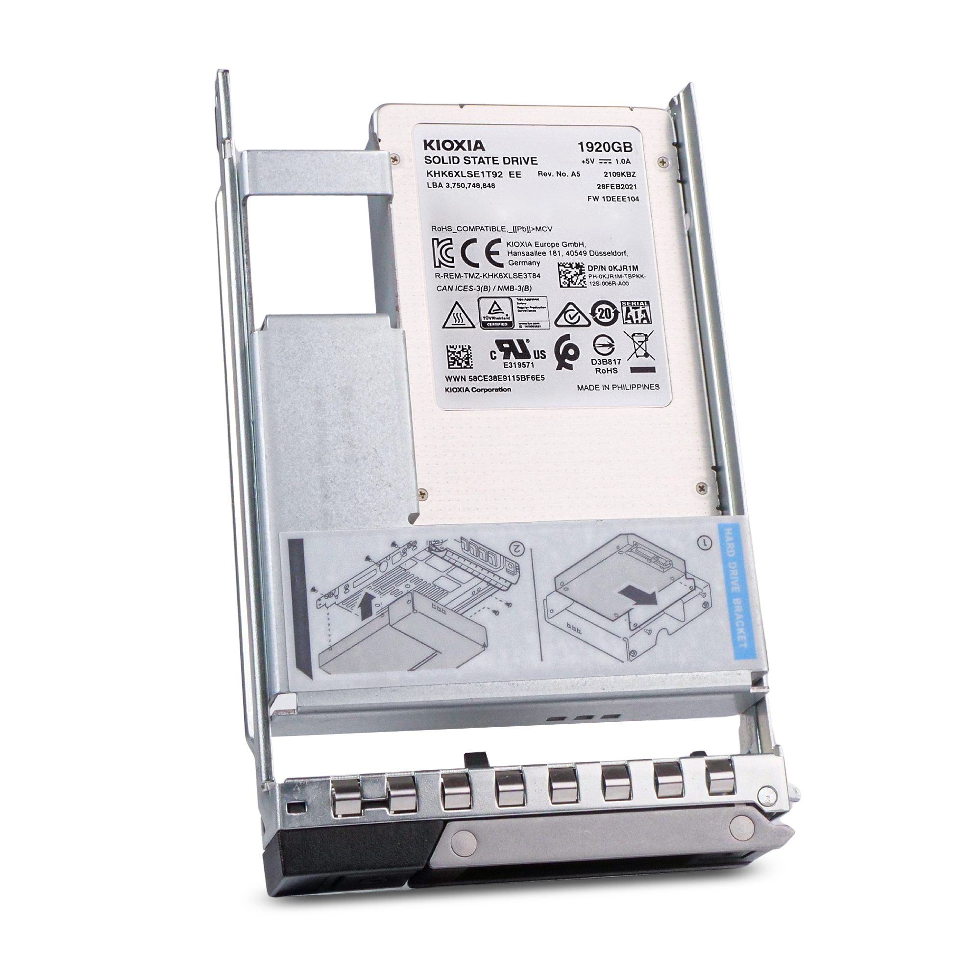 Dell G14 33XH7 1.92TB 0.6 DWPD SATA 6Gb/s 3D TLC Hybrid 3.5in Refurbished SSD
