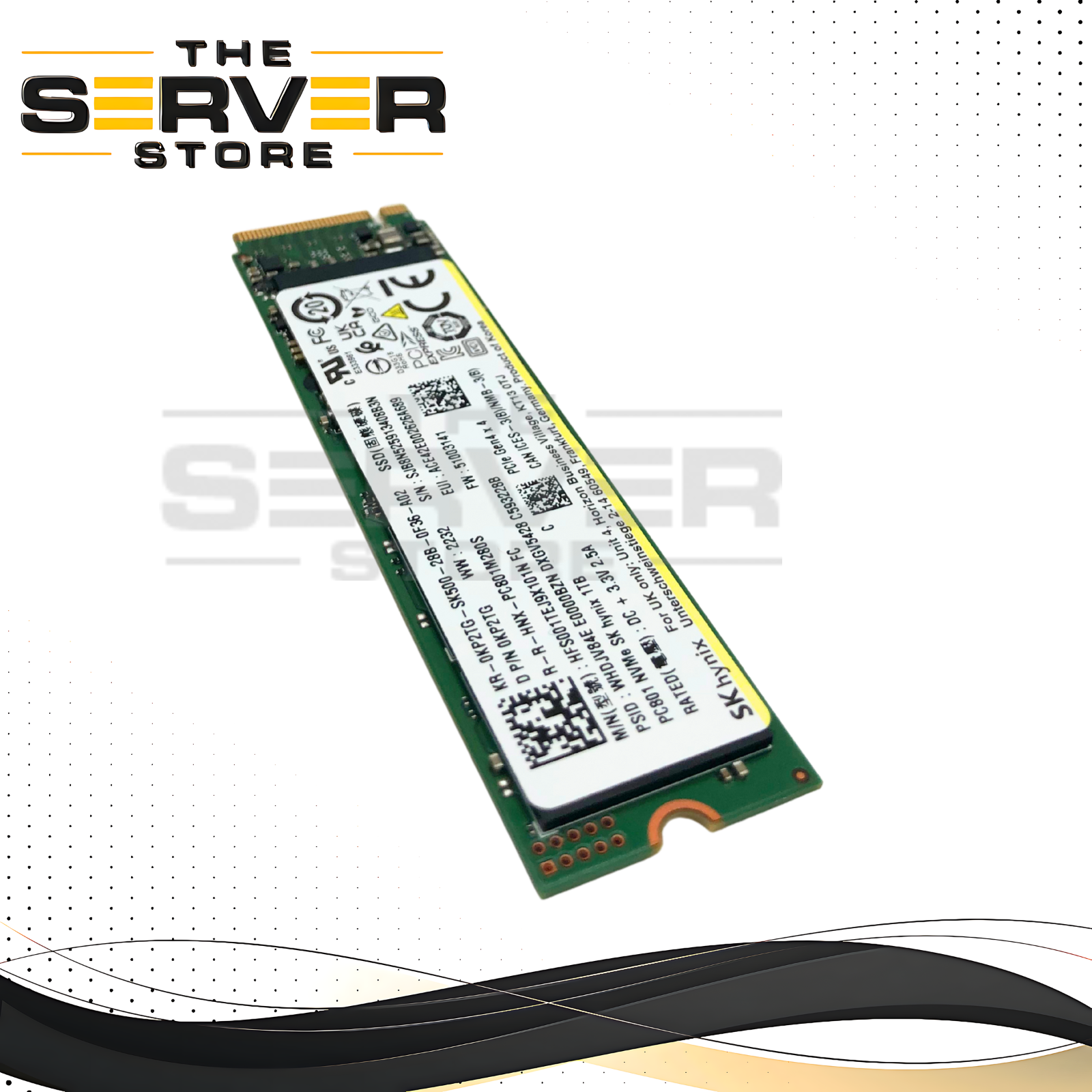 Dell 1TB NVMe 2280 M.2 PCIe G4 x4 SSD Hynix PC801 HFS001TEJ9X101N 0KP2TG KP2TG