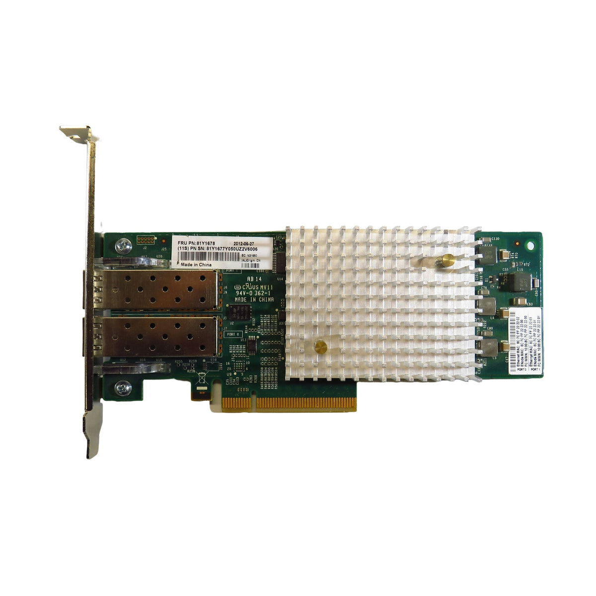 IBM 81Y1678 2 Port 16Gbps FC PCIe HBA Host Bust Adapter (Refurbished)