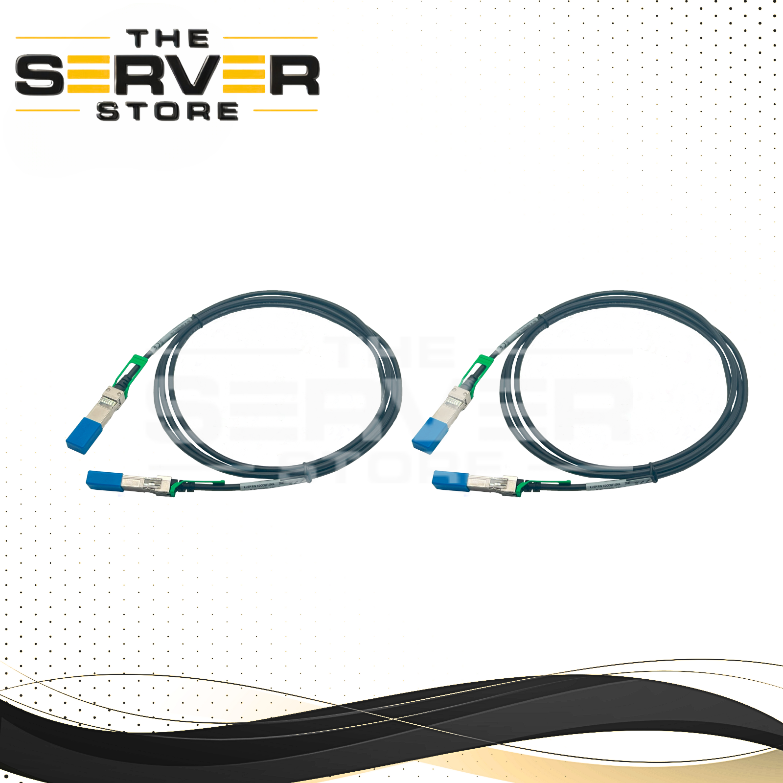 (LOT OF 2) HPE Amphenol SFP+28Gb 2.5m (8.2ft) Passive Assembly Cable R0X15A