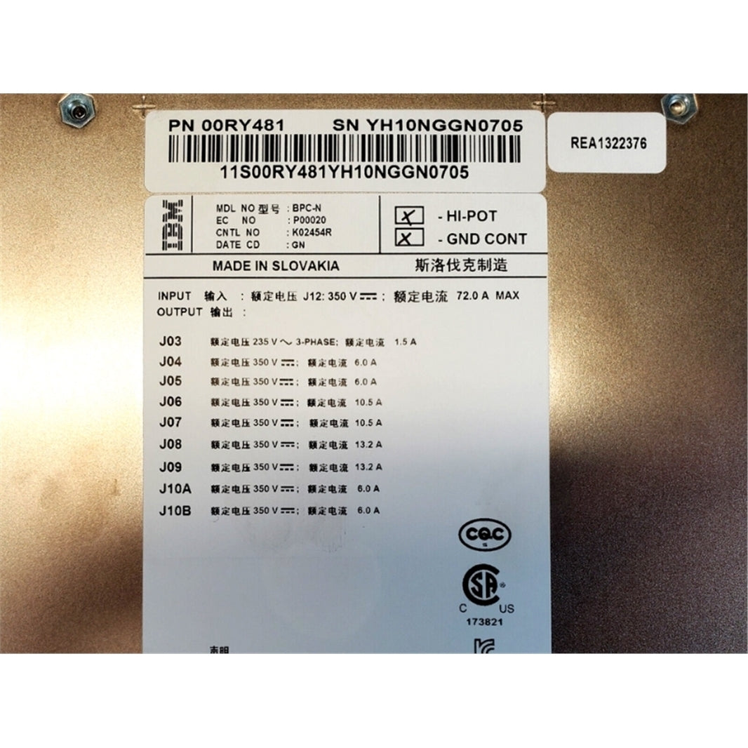 IBM 00RY481 4620W Proprietary Power Supply (Refurbished)